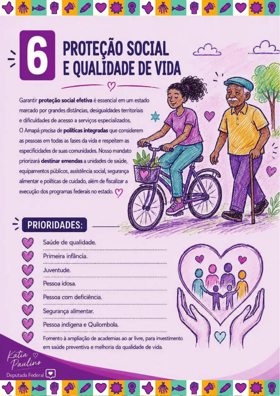 Página oficial da proposta 06: Proteção Social e Qualidade de Vida