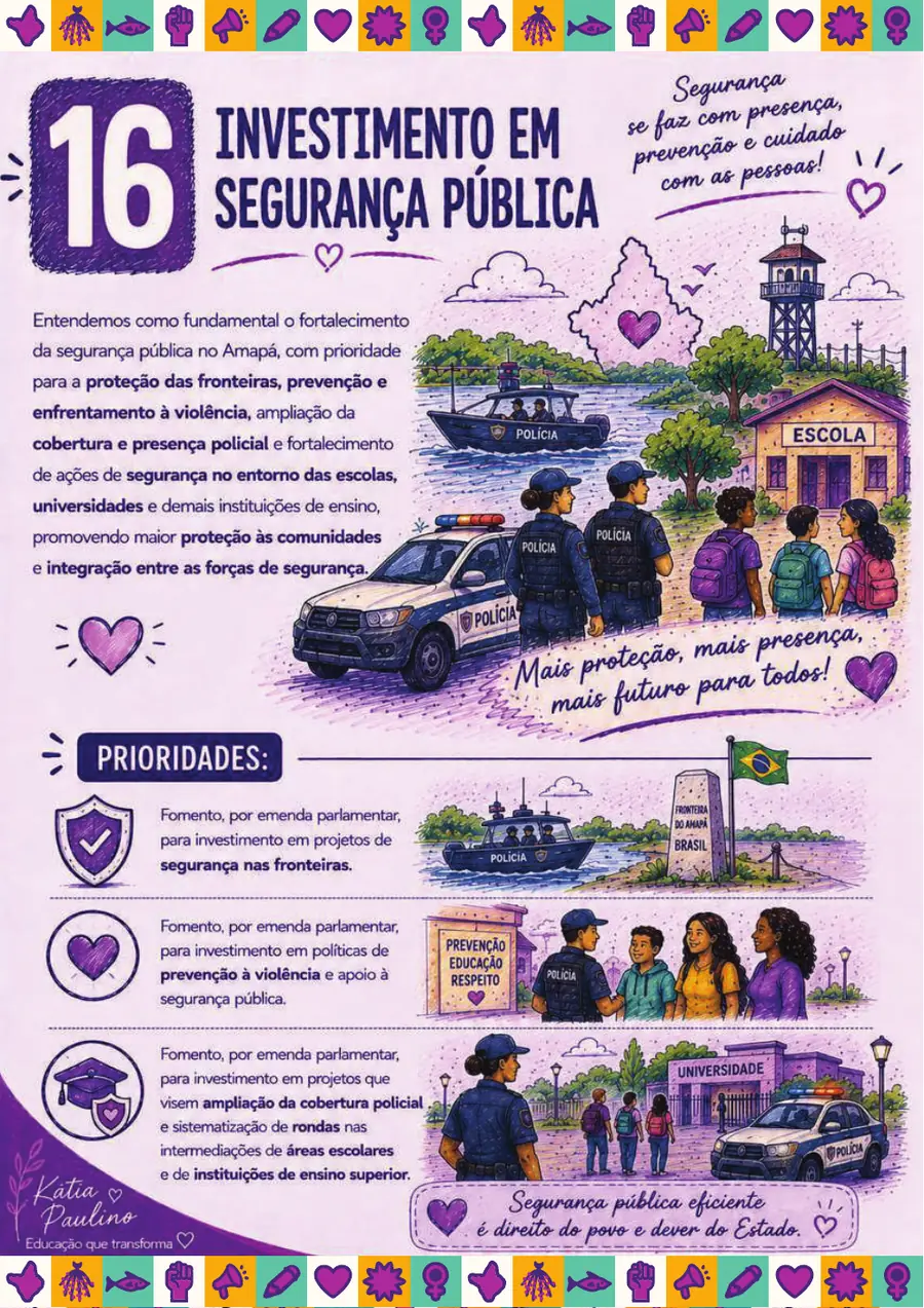 Página oficial da proposta 16: Investimento em Segurança Pública