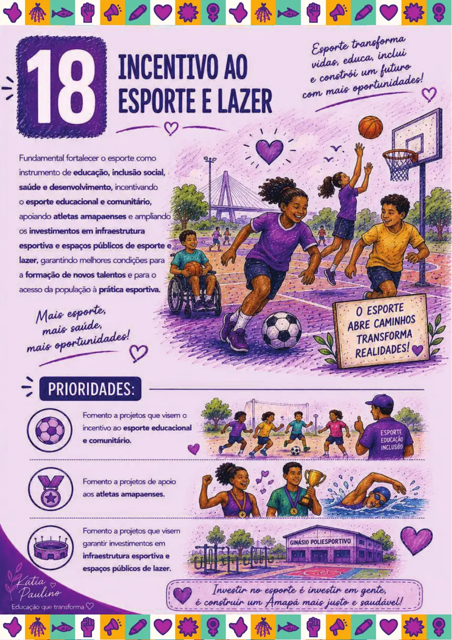 Página oficial da proposta 18: Incentivo ao Esporte e Lazer